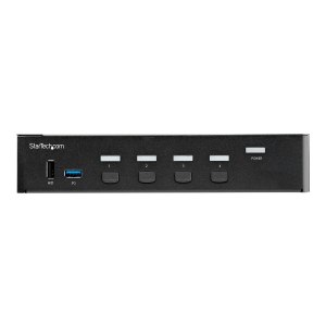 StarTech.com 4 Port HDMI KVM Switch - Einzelmonitor 4K 60Hz Ultra HD HDR - HDMI 2.0 KVM Switch mit 2 Port USB 3.0 Hub (5 Gbit/s)