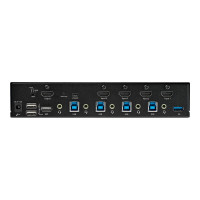 StarTech.com 4 Port HDMI KVM Switch - Einzelmonitor 4K 60Hz Ultra HD HDR - HDMI 2.0 KVM Switch mit 2 Port USB 3.0 Hub (5 Gbit/s)