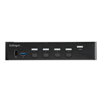 StarTech.com 4 Port HDMI KVM Switch - Einzelmonitor 4K 60Hz Ultra HD HDR - HDMI 2.0 KVM Switch mit 2 Port USB 3.0 Hub (5 Gbit/s)