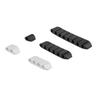 Delock Cable holder kit - desk mountable, surface mountable, wall mountable