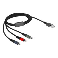 Delock Lightning-Kabel, nur zum Aufladen - USB männlich zu Micro-USB Typ B, Lightning, 24 pin USB-C männlich