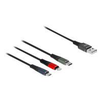 Delock Lightning-Kabel, nur zum Aufladen - USB männlich zu Micro-USB Typ B, Lightning, 24 pin USB-C männlich