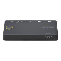 StarTech.com 2 Port Hybrid KVM Switch HDMI + USB-A & USB-C - 4K 60Hz HDMI 2.0 Monitor - Kompakter Desktop und/oder Laptop HDMI KVM Umschalter - USB Bus Powered - Thunderbolt 3 Kompatibel (SV221HUC4K)