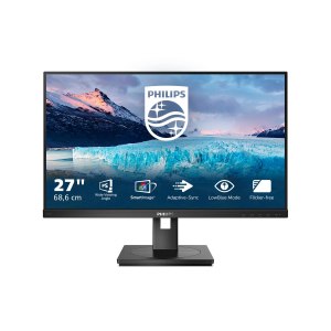 Philips S-line 272S1M - LED-Monitor - 68.6 cm (27") - 1920 x 1080 Full HD (1080p) @ 75 Hz - IPS - 250 cd/m² - 1000:1 - 4 ms - HDMI, DVI-D, VGA, DisplayPort - Lautsprecher - Schwarz