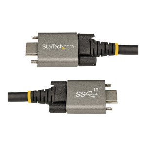 StarTech.com 1m USB-C Kabel mit Schraubensicherung 10Gbit/s - USB 3.1/3.2 Gen 2 Typ-C Kabel - 100W (5A)