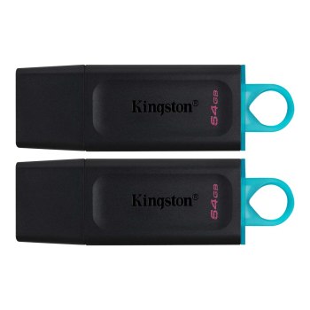 Kingston DataTraveler Exodia - USB-Flash-Laufwerk - 64 GB - USB 3.2 Gen 1 (Packung mit 2)