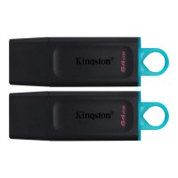 Kingston DataTraveler Exodia Blck+ Teal -2 Pcs USB 3.2 64GB - Flash-Speicher - unsortiert