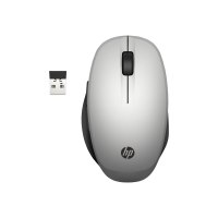 HP Dual Mode - Maus - optisch - kabellos - Bluetooth, 2.4 GHz - kabelloser Empfänger (USB)