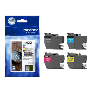 Brother Black Cyan Magenta and Yellow Ink Cartridges Multipack Each cartridge prints up to - Cartuccia di inchiostro - Nero