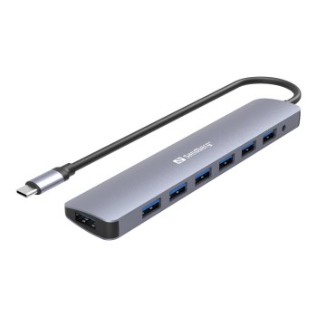 SANDBERG Hub - 7 x SuperSpeed USB 3.0 - Desktop