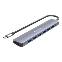 SANDBERG USB-C to 7 x USB 3.0 Hub