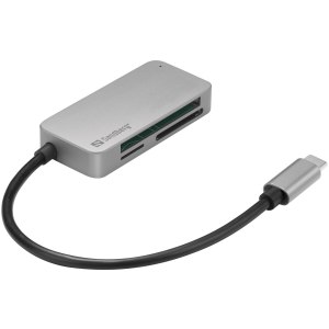 SANDBERG USB-C Multi Card Reader Pro - Kartenleser (MMC,...