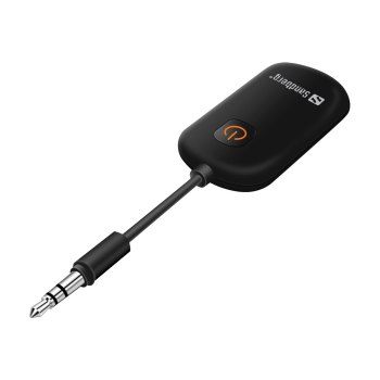 SANDBERG Audio Link 2in1 TxRx - Drahtloser Bluetooth Audio-Empfänger / Transmitter für Kopfhörer