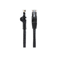 StarTech.com 15m Netzwerkkabel CAT6 - LSZH(weniger Rauch, Halogenfrei) - 10Gbit 650MHz 100W POE RJ45 U/UTP LAN-Patch Kabel - Schwarz, ETL Zertifizierung, 24AWG, Installationskabel (N6LPATCH15MBK)