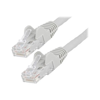 StarTech.com 15m LSZH CAT6 Ethernet Cable, 10 Gigabit Snagless RJ45 100W PoE Network Patch Cord with Strain Relief, CAT 6 10GbE UTP, Grey, Individually Tested/ETL, Low Smoke Zero Halogen