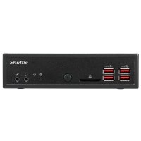 Shuttle XPC slim DH32U5 - Barebone - Slim-PC - 1 x Core i5 1135G7 / 2.4 GHz ULV - RAM 0 GB - Iris Xe Graphics - GigE - Schwarz