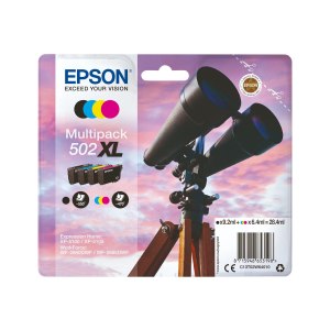 Epson 502XL Multipack - 4er-Pack - Gelb, Cyan, Magenta, pigmentiertes Schwarz