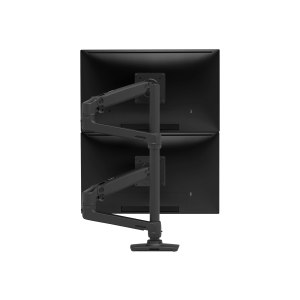 Ergotron LX Dual Stacking Arm Tall Pole Matte Black