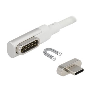 Delock USB-Kabel - USB-C (M) abgewinkelt, magnetisch zu USB-C (M)