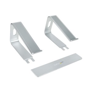 StarTech.com Schreibtisch Laptophalter, Laptophalterung/Laptop ablage/erhöhung bis 5kg Tragkraft, Notebook Ablage/Laptop Riser für Macbook Air/Pro, Dell XPS, Lenovo, Aluminium (LAPTOP-STAND-SILVER)