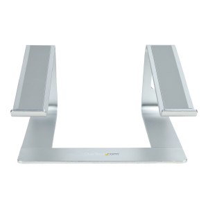 StarTech.com Laptop Stand for Desk, 5kg/11lb, Aluminum, Silver, Ergonomic (LAPTOP-STAND-SILVER)