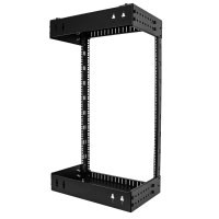 StarTech.com 18U 19" Wall Mount Network Rack, Adjustable Depth 12-20" 2 Post Open Frame Server Room Rack for AV/Data/ IT Communication/Computer Equipment/Switch with Cage Nuts & Screws