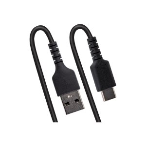 StarTech.com 50cm USB A auf USB C Kabel, hochbelastbares Spiralkabel für Laden & Synchronisieren, USB 2.0 A zu Typ-C Ladekabel, robuste Aramidfaser, handy schnellladekabel (R2ACC-50C-USB-CABLE)