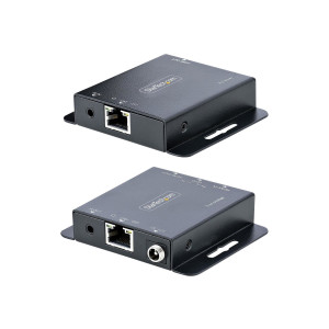 StarTech.com HDMI Ethernet Extender über CAT6/CAT5, 4K 30Hz/40 m oder 1080p/70 m, HDMI over Ethernet/IP Extender, HDMI Lan Transmitter und Receiver Kit, HDMI Verlängerung, IR (EXTEND-HDMI-4K40C6P1)