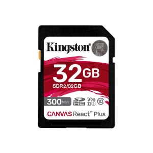 Kingston 32GB Canvas React Plus SDHC UHS-II 300R/260W U3...