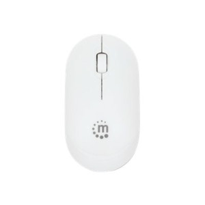 IC Intracom Manhattan Performance III Wireless Mouse, White, 1000dpi, 2.4Ghz (up to 10m), USB, Optical, Ambidextrous, Three Button with Scroll Wheel, USB nano receiver, AA battery (not included), Low friction base, Three Year Warranty, Retail Box