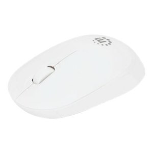 IC Intracom Manhattan Performance III Wireless Mouse, White, 1000dpi, 2.4Ghz (up to 10m), USB, Optical, Ambidextrous, Three Button with Scroll Wheel, USB nano receiver, AA battery (not included), Low friction base, Three Year Warranty, Retail Box