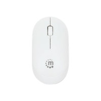 IC Intracom Manhattan Performance III Wireless Mouse, White, 1000dpi, 2.4Ghz (up to 10m), USB, Optical, Ambidextrous, Three Button with Scroll Wheel, USB nano receiver, AA battery (not included), Low friction base, Three Year Warranty, Retail Box