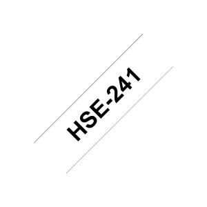 Brother HSe-241 - Schwarz auf Weiß - Rolle (1,8 cm...