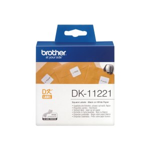 Brother DK-11221 - Schwarz auf Weiß - 23 x 23 mm...