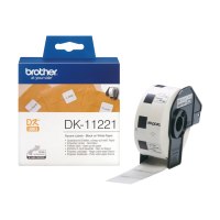 Brother DK-11221 - Schwarz auf Weiß - 23 x 23 mm 1000 Etikett(en) Etiketten