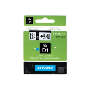 Dymo D1 Standard - Polyester - selbstklebend - Schwarz...