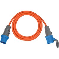 Brennenstuhl 1167650605 - 5 m - 2 AC-Ausgänge - Outdoor - IP44 - Orange - 230 V