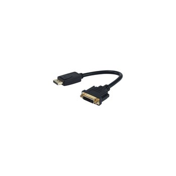 Equip DisplayPort->DVI-I 0.15cm St/Bu 1920x1200/60Hz schwarz