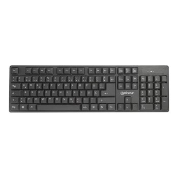 Manhattan 179492 - Standard - RF Wireless - QWERTY - Nero - Mouse incluso