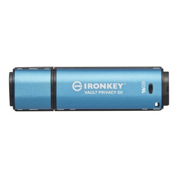 Kingston 16GB IronKey Vault Privacy 50 AES-256 Encrypted FIPS 197 - USB-Stick