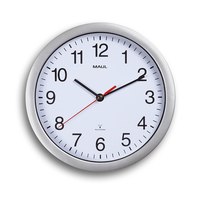 Jakob Maul GmbH MAUL Wanduhr MAULrun - AA - 1,5 V - Weiß - Kunststoff - 25 cm